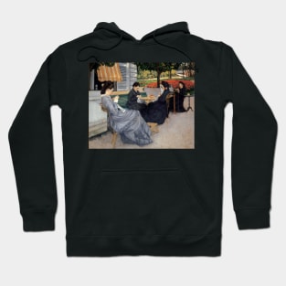 Portraits in the Countryside by Gustave Caillebotte Hoodie